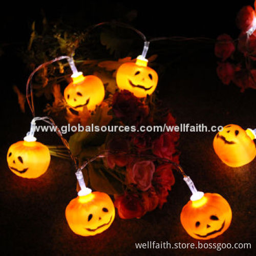 Hallowmas Decorated LED String Lights with Shape Decoration, 0.6W Rated Power